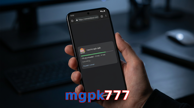 Main screen of Mgpk777 apk page for PK players