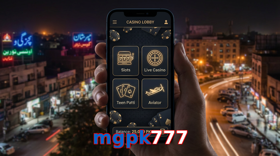 Main screen of Mgpk777 app page for PK players