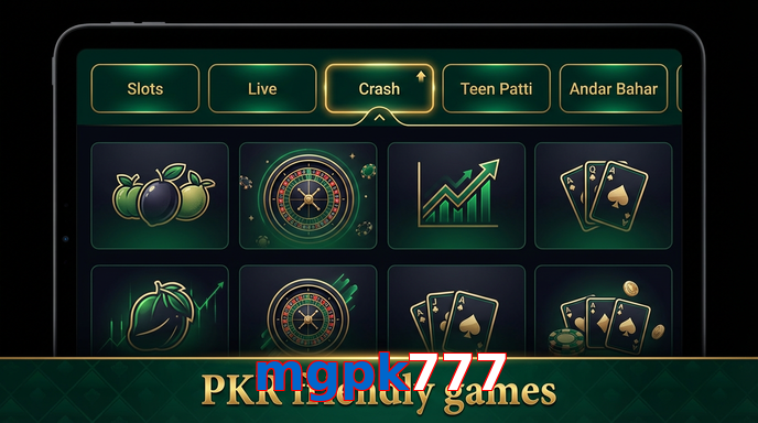 Game list for Mgpk777 games section